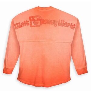 Walt Disney World 2019 Coral Peach Spirit Jersey Sweater Shirt Sz Large L